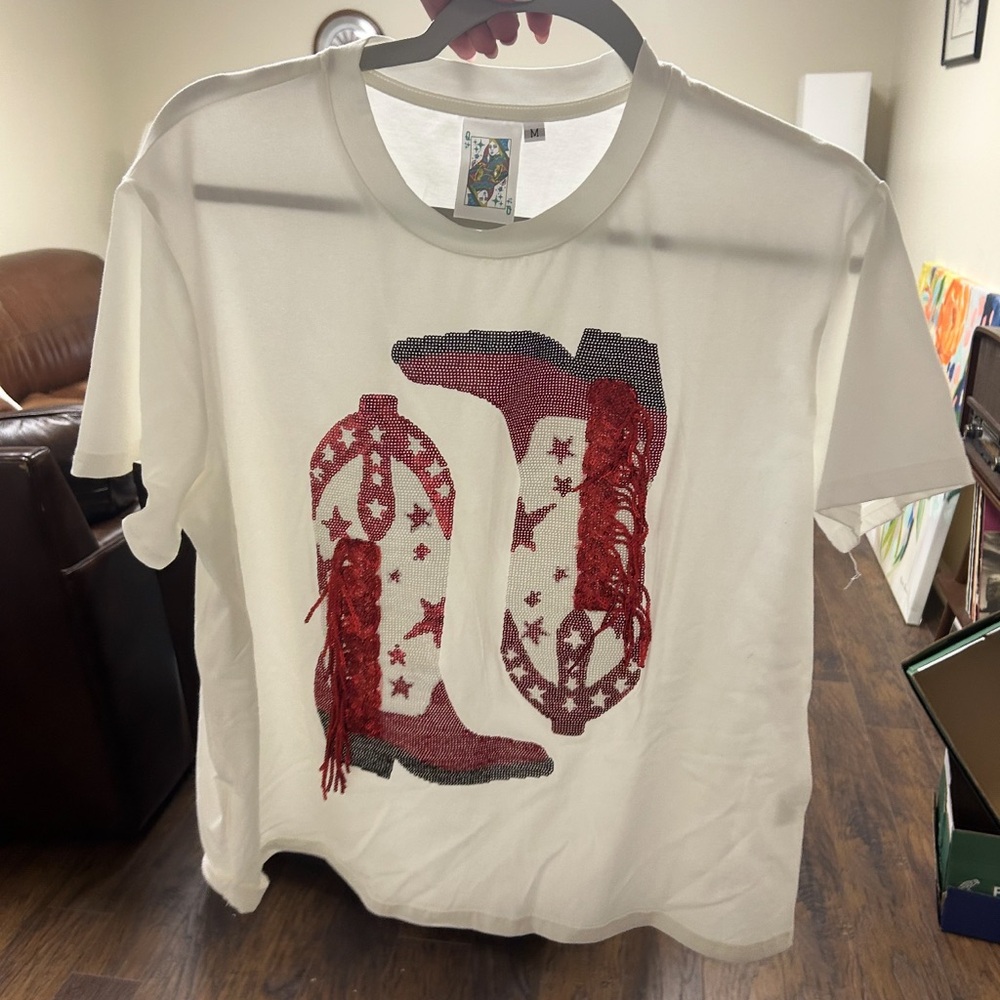 Queen of sparkles Boot Graphic T-Shirt